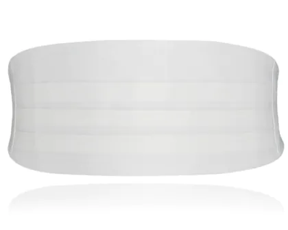 Boys White Cummerbund