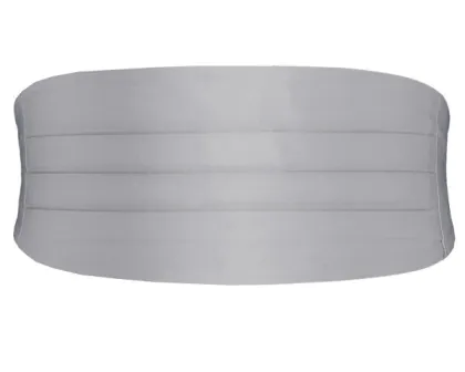 Silver Cummerbund