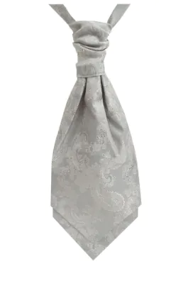 Silver Paisley Cravat