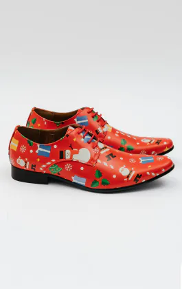 Red Christmas Festive Fun Christmas Novelty Shoes
