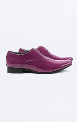 Purple Patent Contemporary Dress Shoes