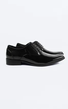 Black Contemporary Oxford Dress Shoes