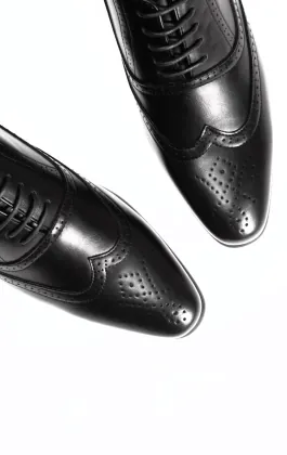 Black Oxford Brogue Shoes