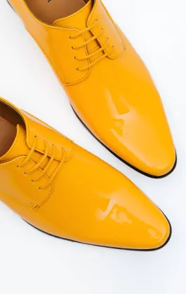 Orange formal shoes sales