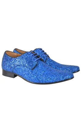 Dobell Blue Glitter Shoes Dobell