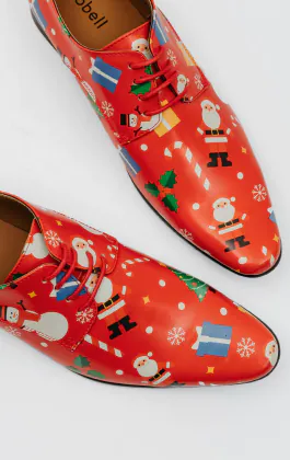 Red Christmas Festive Fun Christmas Novelty Shoes