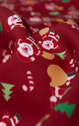Happy Santa Claus Red Christmas Handkerchief