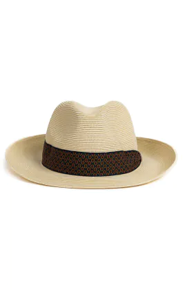 Beige Foldable Panama Hat