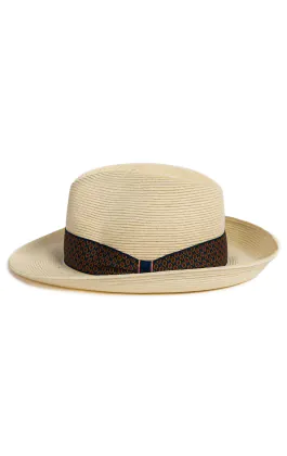 Beige Foldable Panama Hat