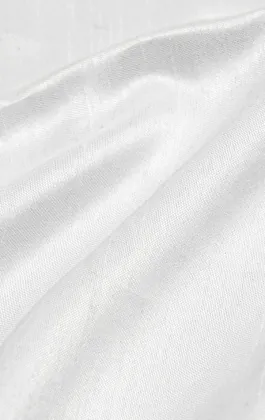 White Dupion Handkerchief