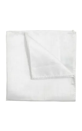 White Dupion Handkerchief