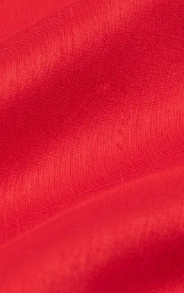 Crimson Red Dupion Handkerchief