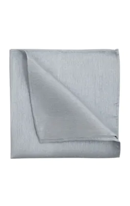 Silver Dupion Handkerchief