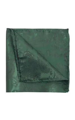Racing Green Paisley Handkerchief