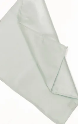 Light Green Dupion Handkerchief
