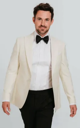 White tuxedo jacket slim fit 2025