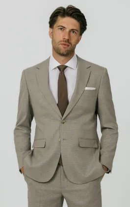 Natural Check Suit Jacket