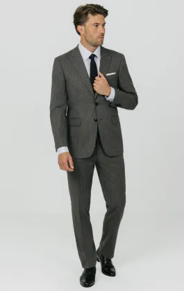 Charcoal Chalkstripe Suit Jacket