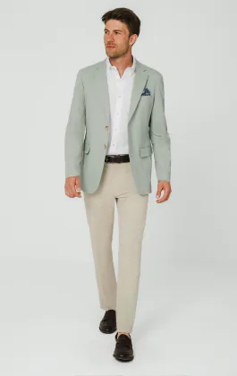 Sage Green Cotton Twill Jacket