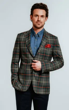 Tartan jacket men's clearance