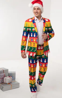 Christmas Wrapping Paper Suit