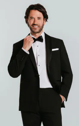 Black Dinner Jacket with Shawl Lapel