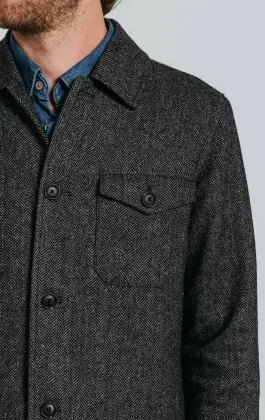 Grey Herringbone Tweed Jacket | Dobell
