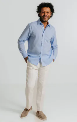 Light Blue Linen Shirt