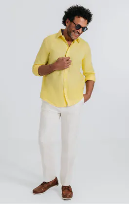 Yellow Linen Shirt