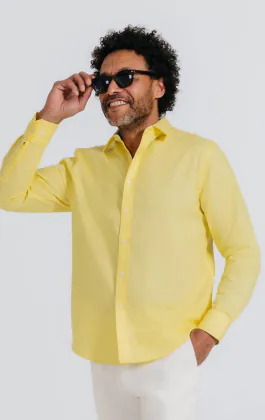 Yellow Linen Shirt