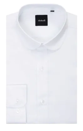 White Penny Collar Shirt