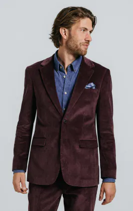 Burgundy Corduroy Suit