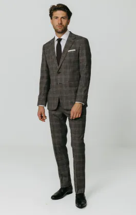 Brown Check Suit