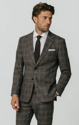 Brown Check Suit