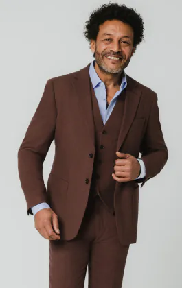 Lupurty Men's Suits, 3 Piece Men's Suit, Slim Fit Plain