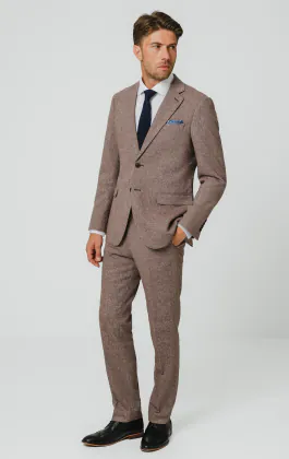 Redwood Herringbone Tweed Suit
