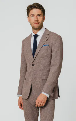 Redwood Herringbone Tweed Suit