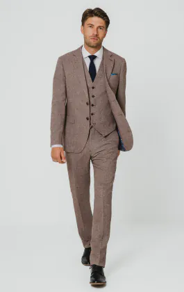 Redwood Herringbone Tweed 3 Piece Suit