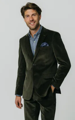 Green Corduroy Suit