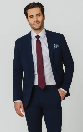 Blue Slim Suit