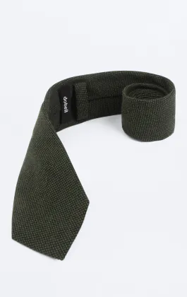 Green Weave Tie