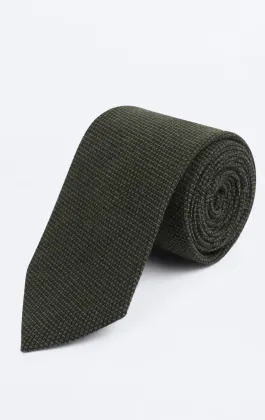 Green Weave Tie