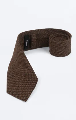 Brown Weave Tie