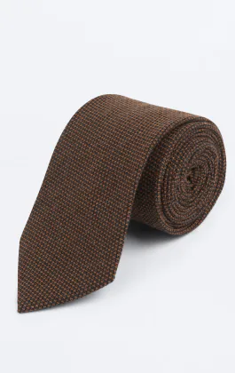 Brown Weave Tie
