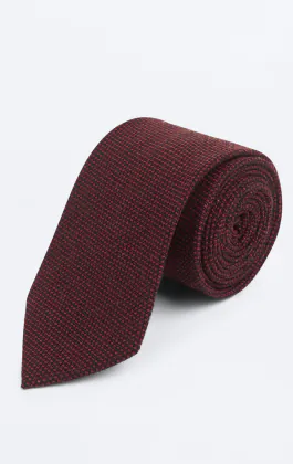 Burgundy Weave Tie