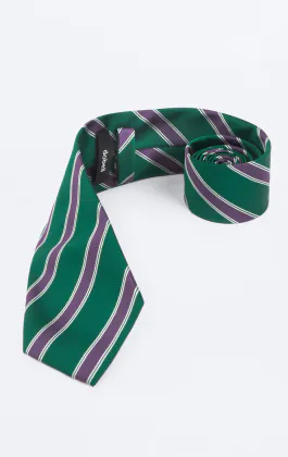 Green with Purple Stripe Tie