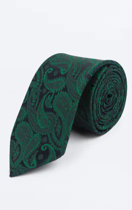 Green Paisley Tie