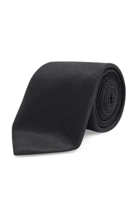 Black Dupion Tie
