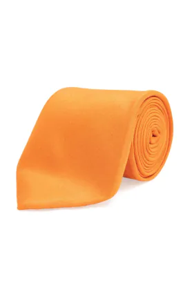 Orange Dupion Tie