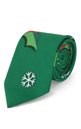 d/Spoke Christmas Holly-Days Tie